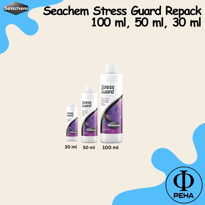 Seachem StressGuard Repack 100ml, 50ml dan 30ml Anti Stres Pindah Ikan Baru