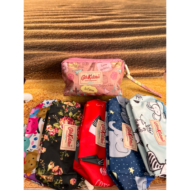 

Dompet Belanja motif bunga 3 resleting bahan kain