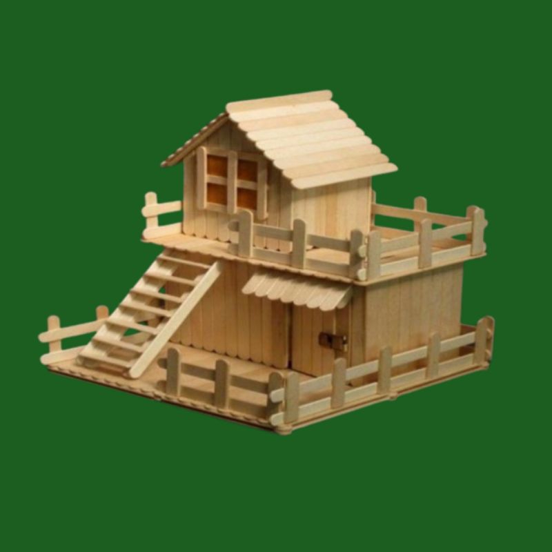 miniatur rumah dari stik es krim