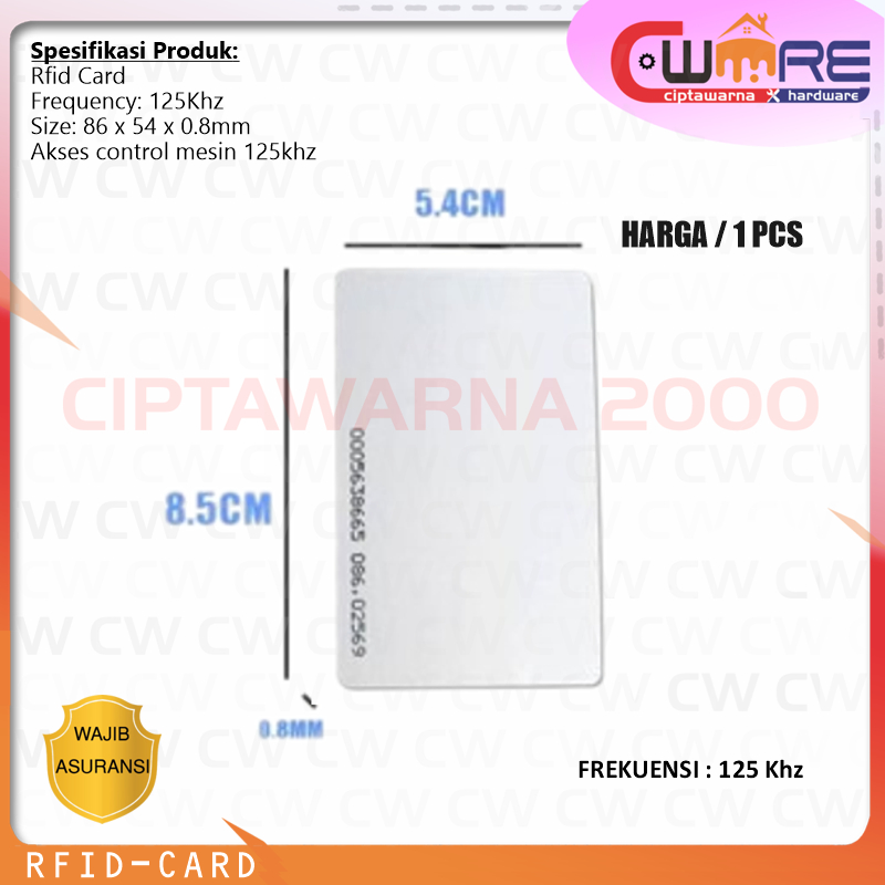 

Kartu Id Rfid Proximity Card Id Card 125khz Read Only