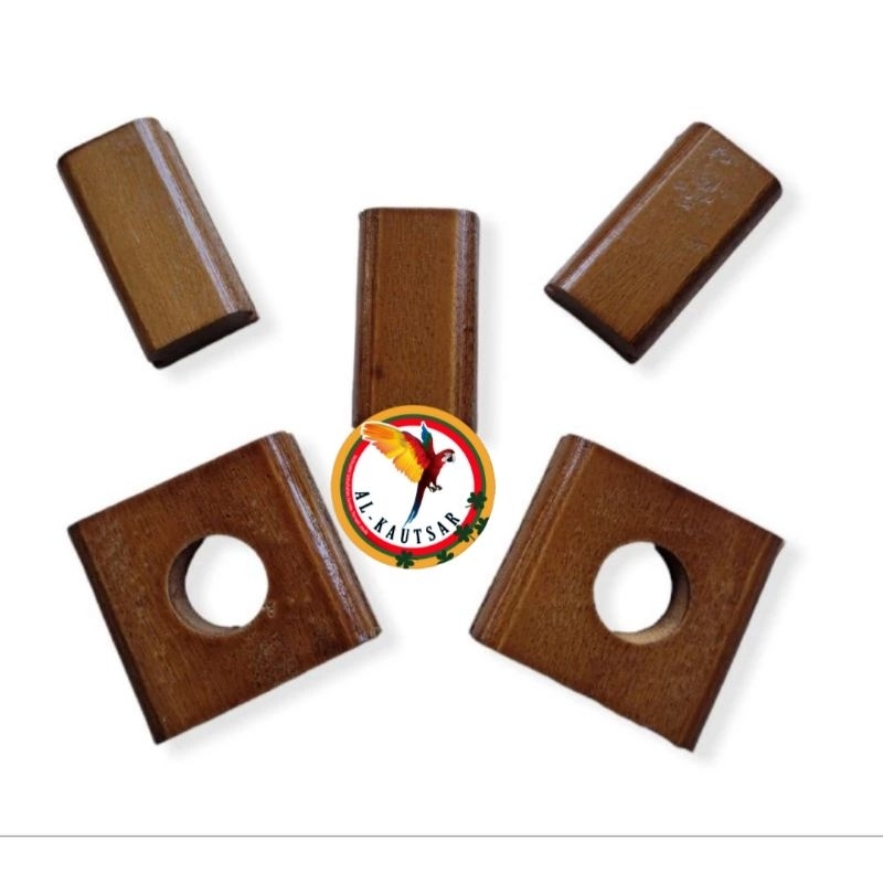 STOPER SANGKAR VARIASI SANGKAR KAYU AKSESORIS SANGKAR BULAT KOTAK PCMI