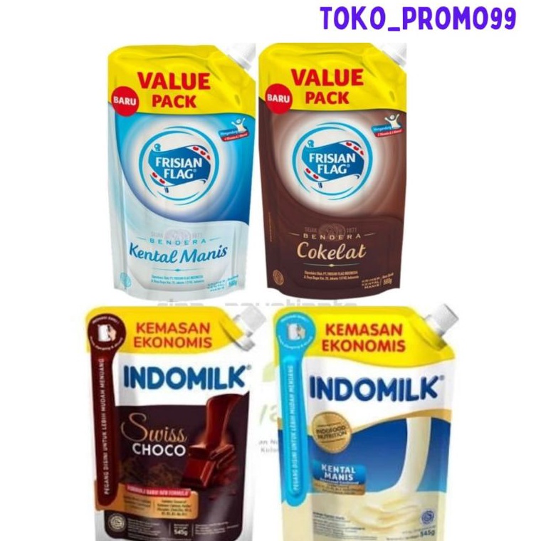

VU80 susu kental manis frisian flag 545 ml, indomilk 545 ml, cap enaak 545 ml 3445