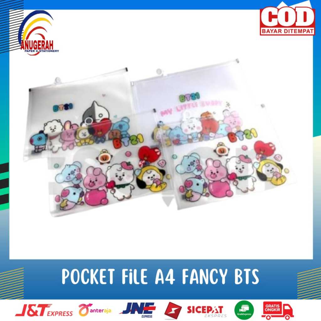 

POCKET FILE FANCY A4 6548/6547/ MAP ZIPPER FILE A4 (PCS)