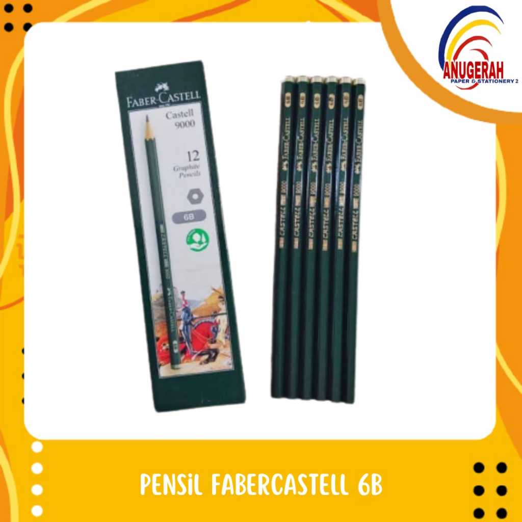 

2PENSIL FABER CASTEL 9000 6B (PCS)