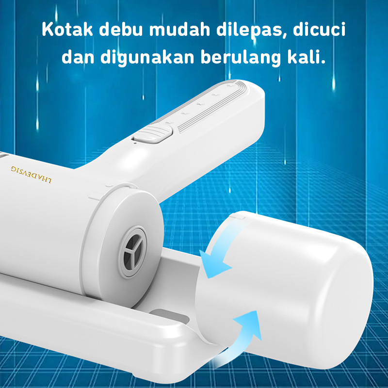 UV Anti Dust Mite Vacuum Cleaner Electric Cordless UV Dust Mite Vacum Cleaner- HEPA Filter Penyedot Debu Tungau