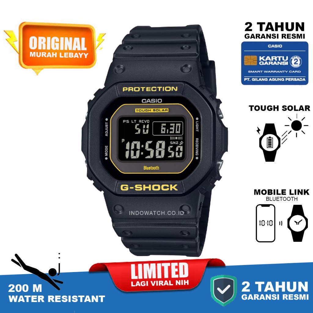 Casio g-shock GW-B5600CY-1 gshock g shock gwb5600 gwb 5600 jam tangan original garansi resmi