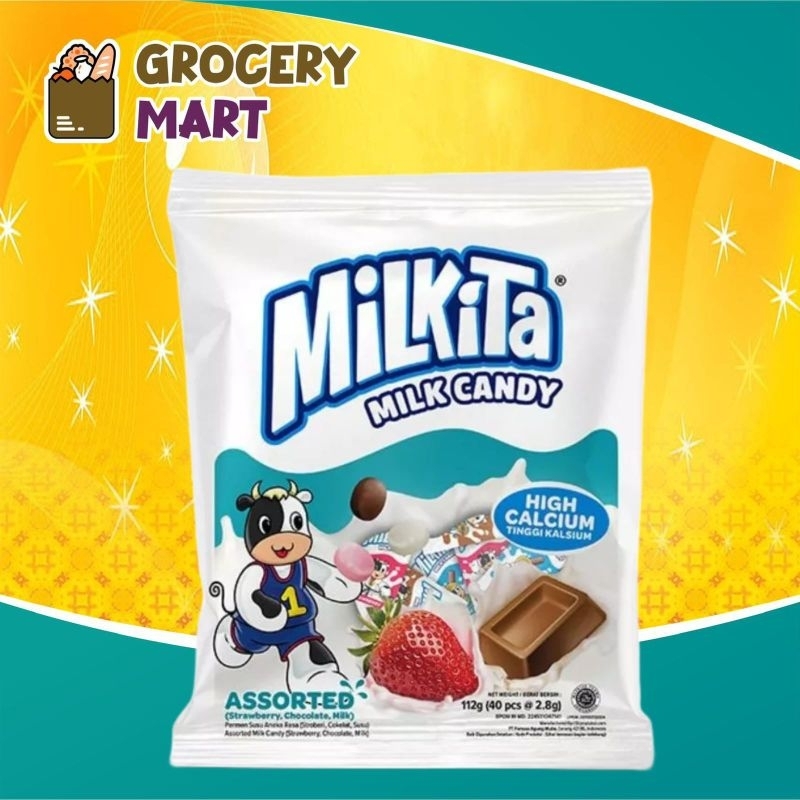 

Permen MILKITA Milk Candy 112gr (isi40pcs) -1 BUNGKUS