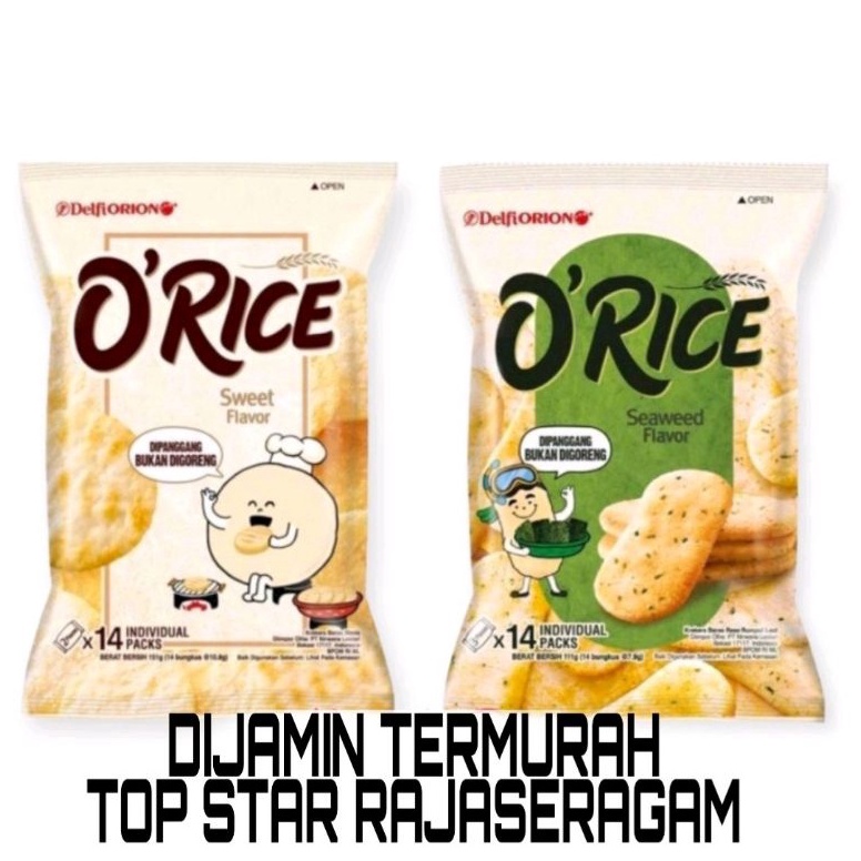 

IQ55 TERMURAH O Crackers Rice Delfi Orion Krekers Beras O'Rice Orice Seaweed O Rice rwlzl