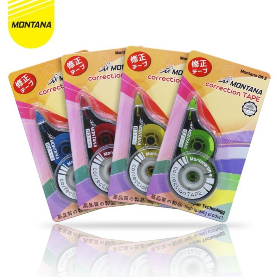 

Tip Ex Kertas | Correction Tape | Pita Koreksi Montana OR-3
