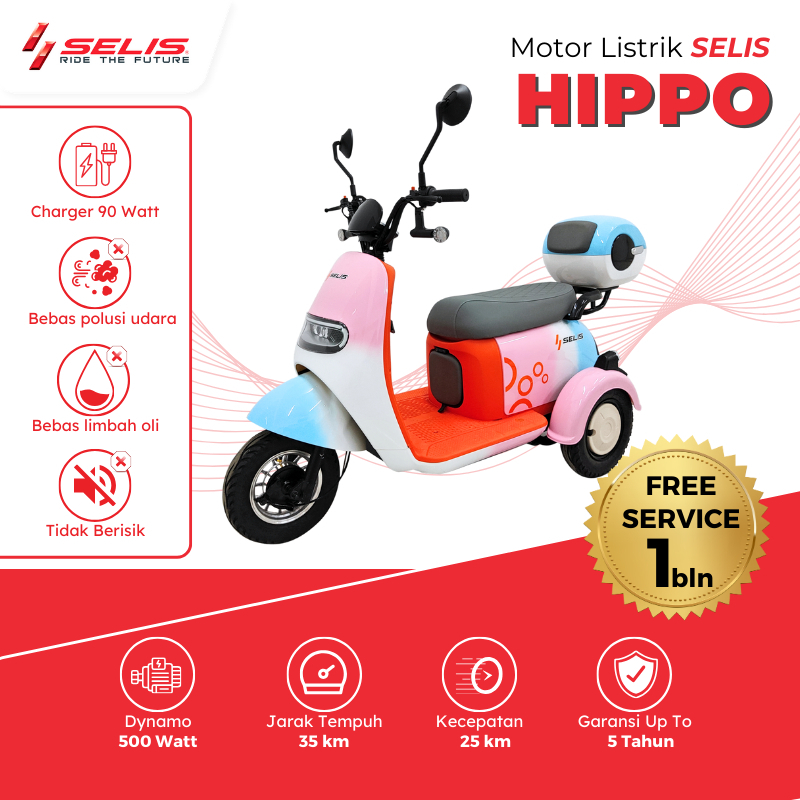 SELIS - Motor listrik Hippo ( Roda 3 )