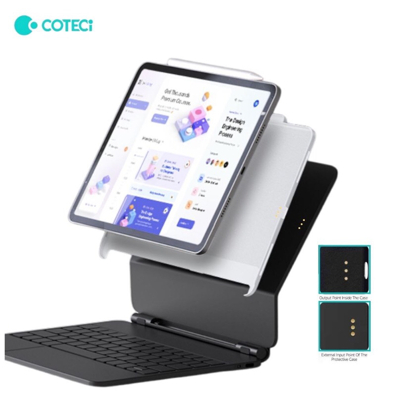 Case back cover buddy magic keyboard slim floating pen hold for ipad pro  M1 M2 M4 M5 11 13inch air 