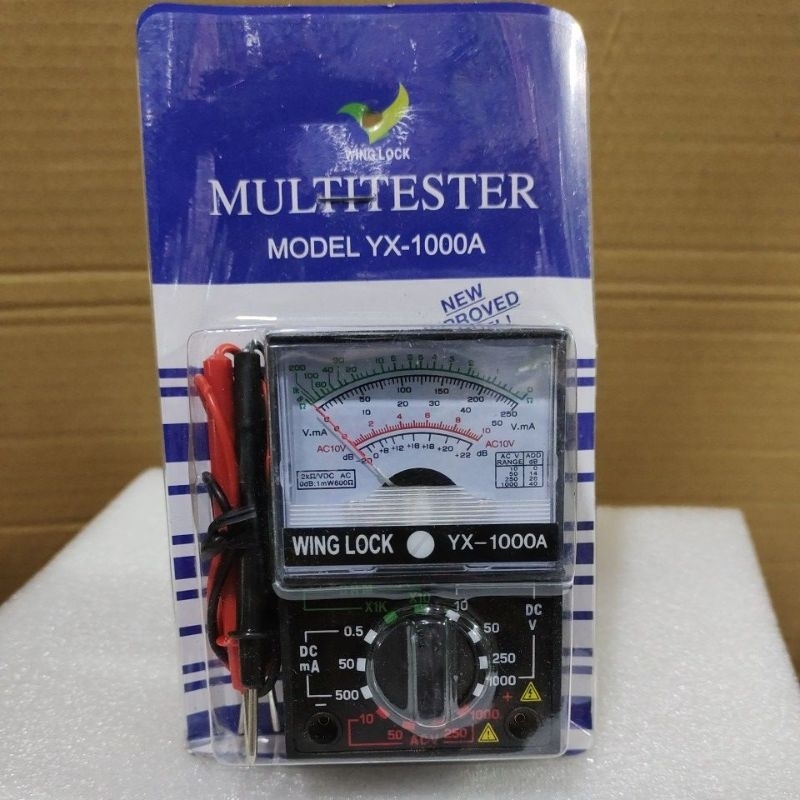 Avo analog kecil multitester kecil yx-1000A tester murah terster manual