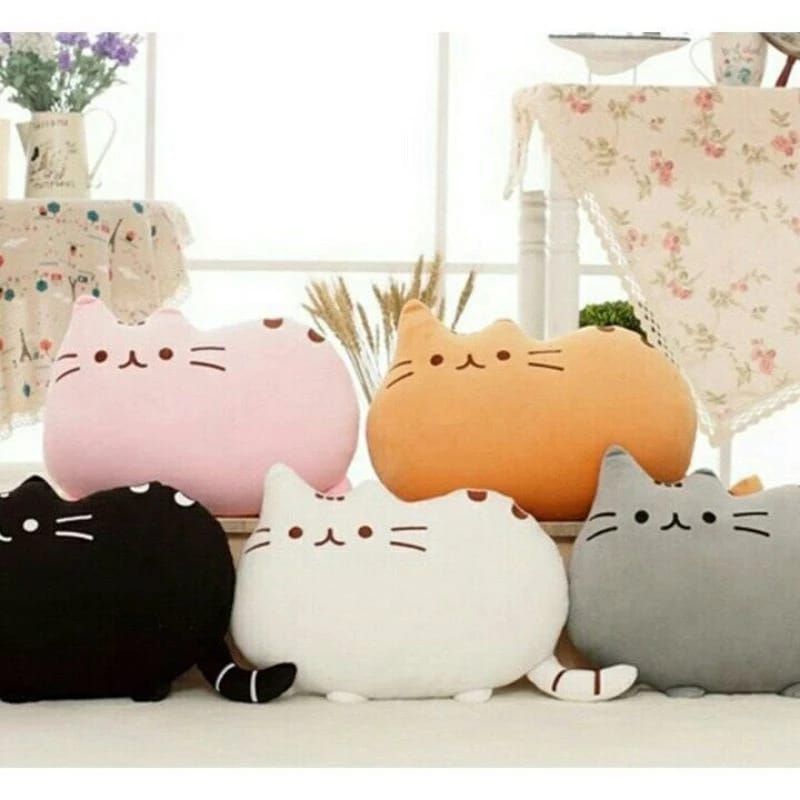 Bantal kucing Pusheen UKuran XL Besar soft Boneka Bantal Kucing