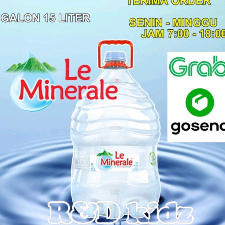 

[KODE CSLT9] Air Minum Le Minerale Galon 15 Liter