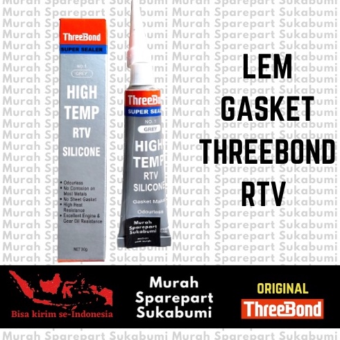 

RAH Lem Gasket Lem Paking ThreeBond tribon HITEMP RTV SILICONE Net 30gram mw9fh