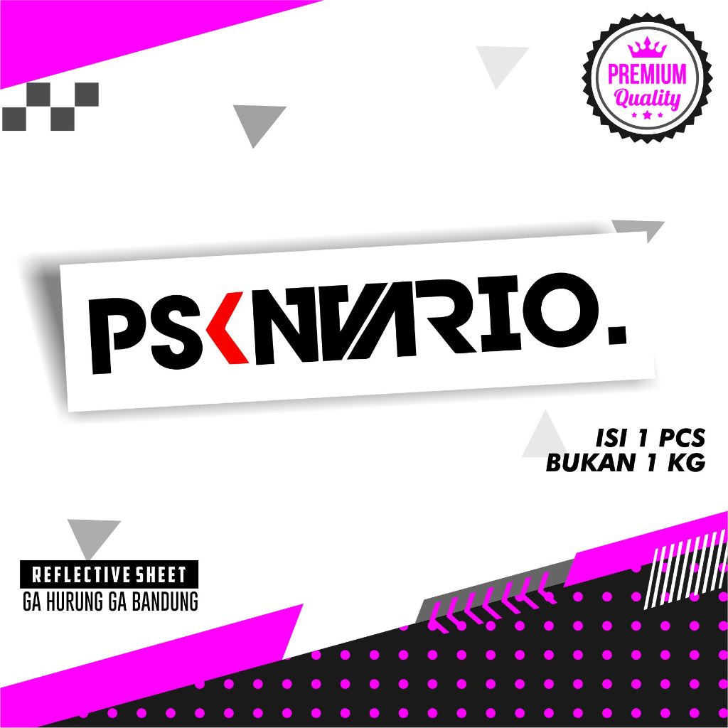 Stiker Aksesoris Motor VARIO 125 PSKNVARIO Keren Viral Tiktok Cutting STIKER VARIO 150