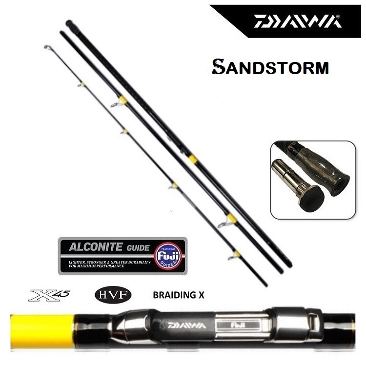 Joran Daiwa SANDSTORM SURF | 420 | 450 | Sambung 3 | Ring FUJI