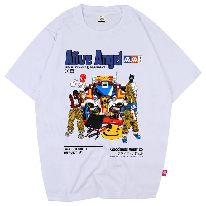 KAOS T-SHIRT DISTRO ALIVE ANGEL TAMIYA / KAOS / KAOS PRIA DISTRO /KAOS VINTAGE / BAJU DISTRO PRIA / 