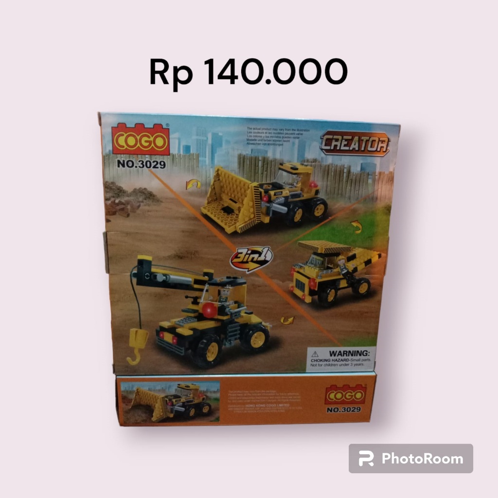 lego cogo truck kontruksi/mainan anak/mainan puzzle