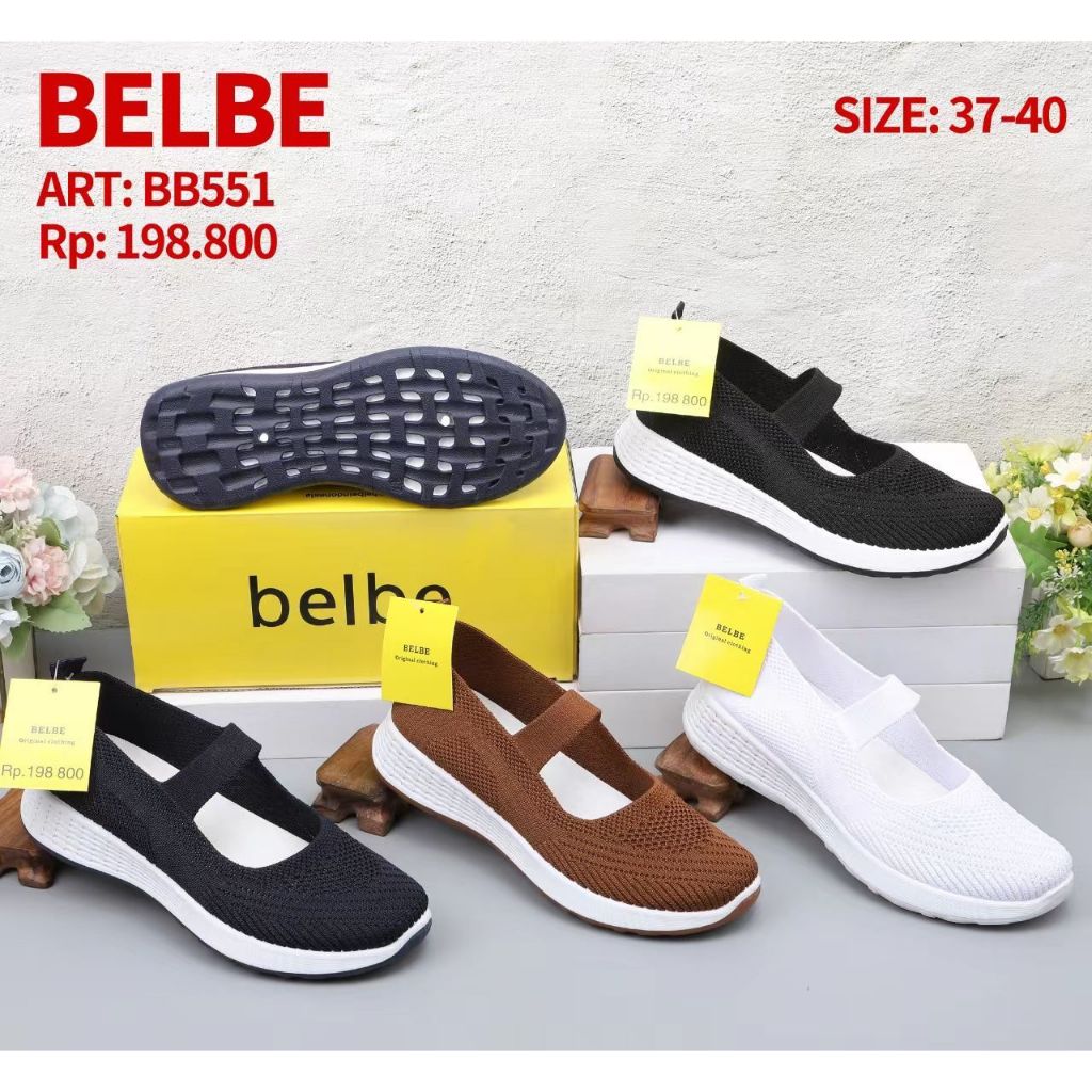 Sepatu Rajut Wanita Import Belbe Original Terbaru