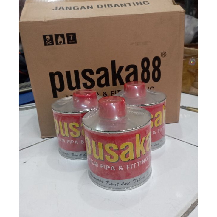 

[KODE PRODUK PRSRO6975] lem pipa air kaleng pvc pusaka 400gr lem perekat pusaka
