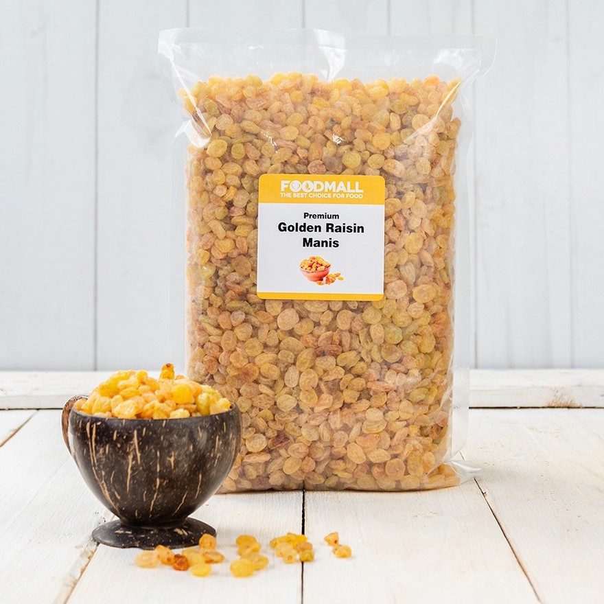 

Terlaris Golden Raisin Simin Manis Organik 1 KG / Kismis Emas 1 KG 
