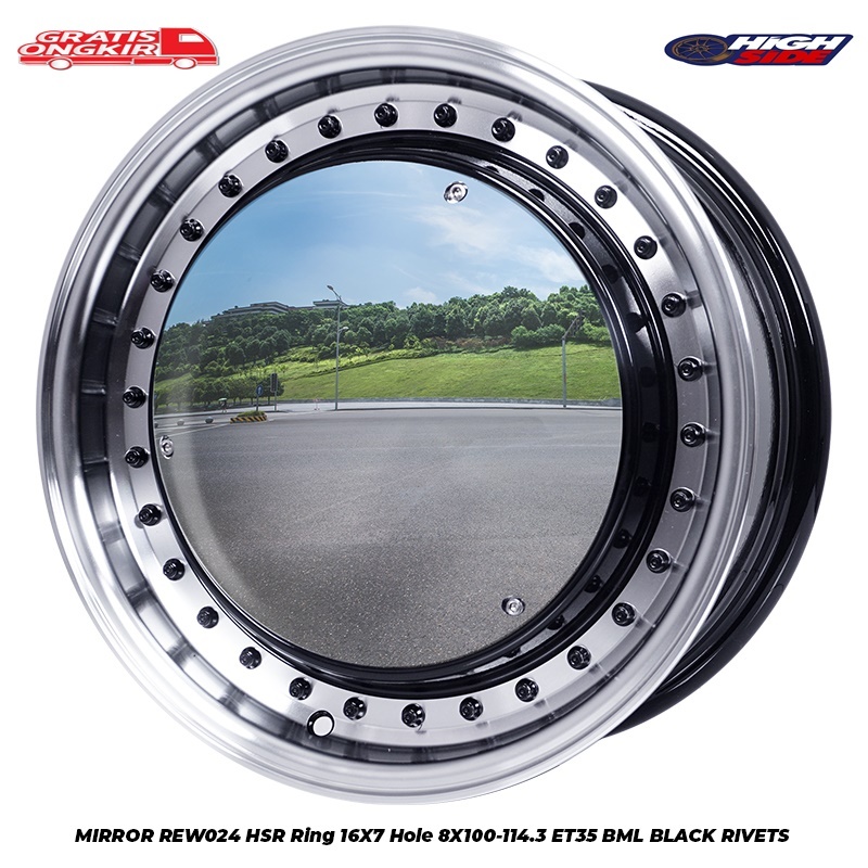 Velg Retro Mobil Corolla, Soluna, Starlet, Kijang, Panther, Xenia, Agya | Velg Hsr Mirror R16