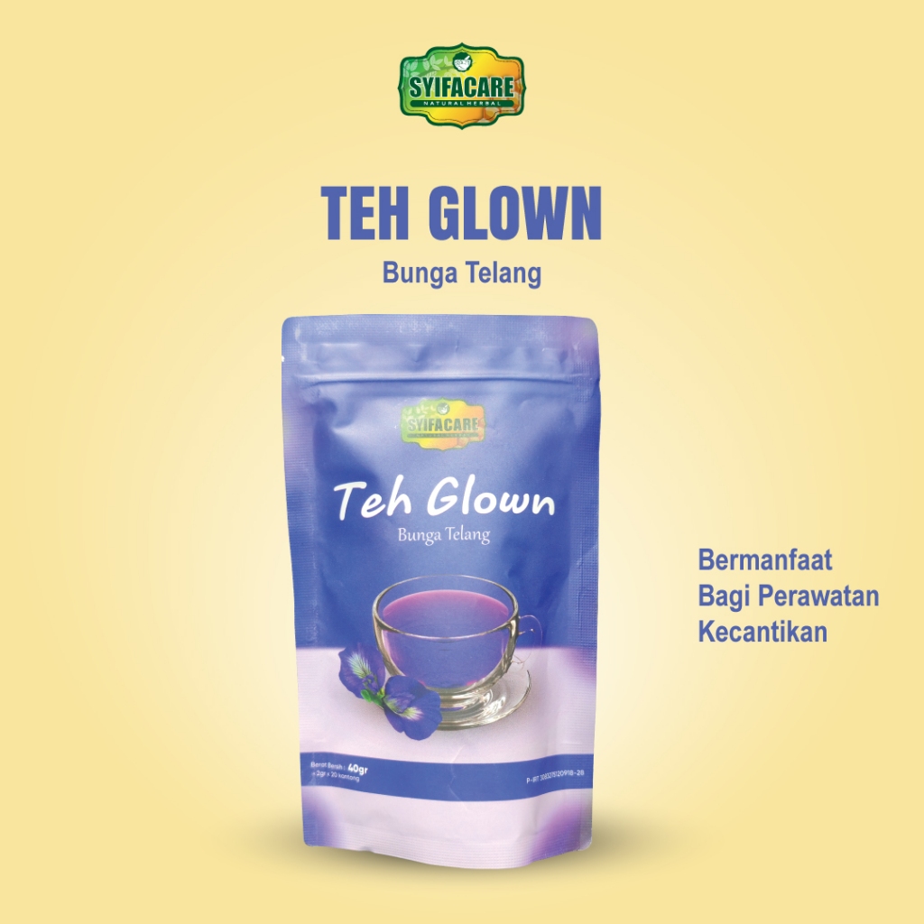 

Teh Glown Syifacare - Teh Celup 100% Bahan Alami Herbal Bunga Telang 20 Tea Bag
