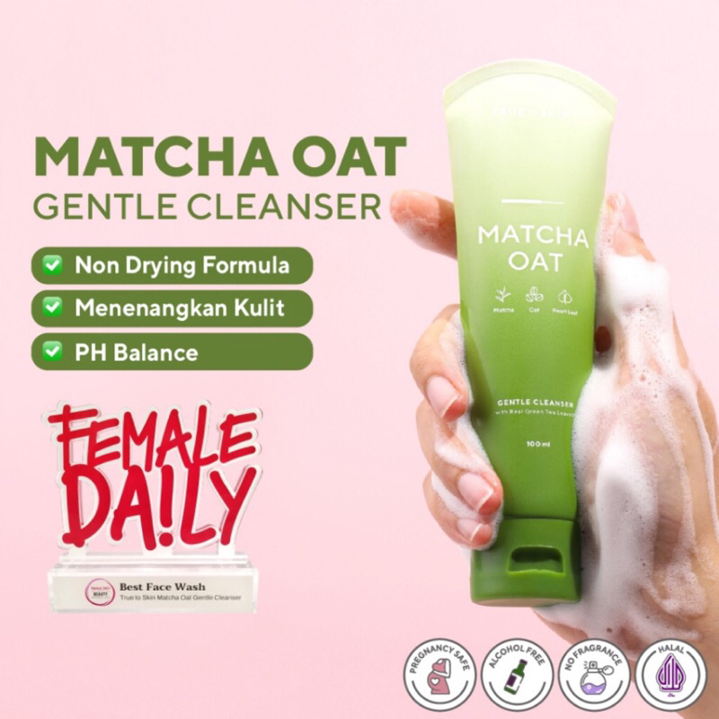 True To Skin Matcha Oat Gentle Cleanser