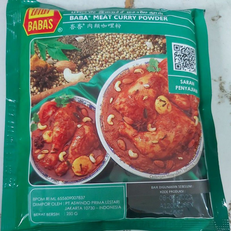 

Discount Today Bumbu kari babas asli 250 grm exp buln 04/2024 buruan