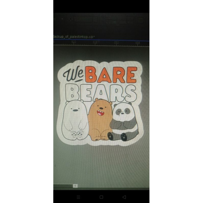 

CUTTING STICKER LOGO WE BARE BEARS LUCU CATTING STIKER LOGO LUCU