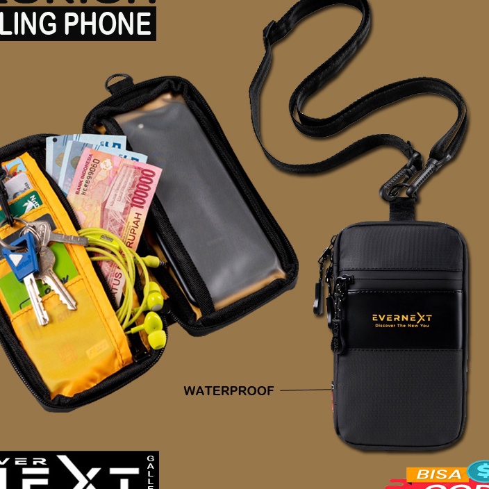 JBMG2345 5.5 COD Sling phone wallet unisex pria anti air terlaris sling pouch dompet hp sling bag gadget waterproof cowok sling pouch bag kartu tas gantung hp pria