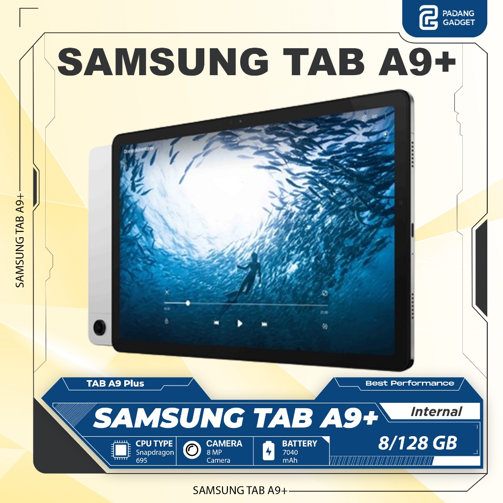 Samsung Galaxy TAB A9+ 5G Ram 8/128 GB Original Tablet Android Garansi Resmi Samsung New Bukan Repac