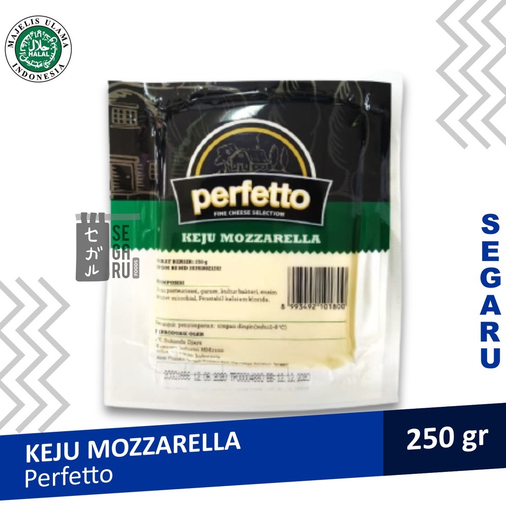 

Keju Mozzarella Perfetto Cheese 250 gr s8sps