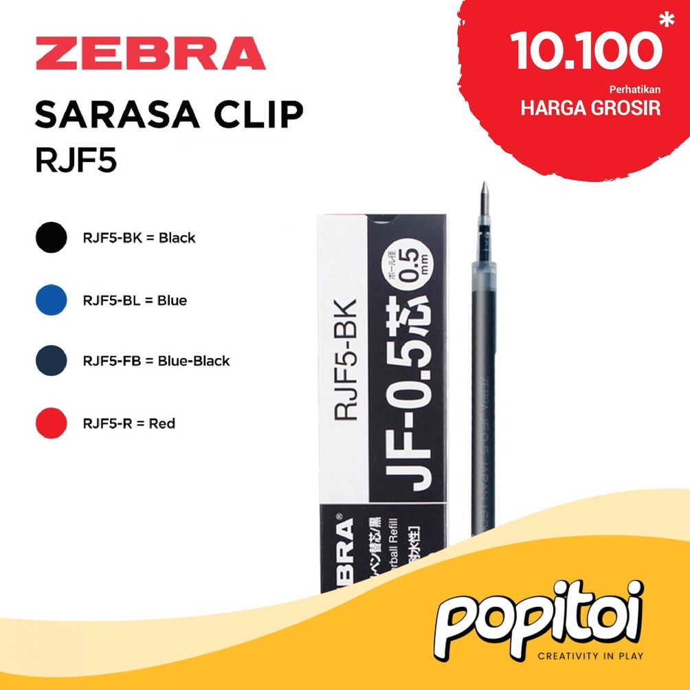 

[✪N13(] ZEBRA SA 0.5 mm RJF5 Gel Pen 0.5mm Refill Isi Ulang Pulpen 0,5 0,5mm Promo Termurah