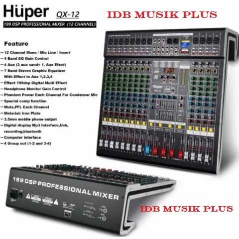 Mixer 12 Ch Huper QX12 QX 12 Original