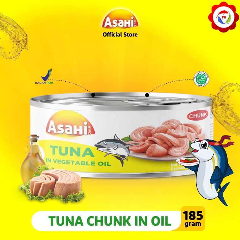 

[PRODUK DVNTV49] AsaHi Tuna Chunk in Oil 185 gr 40