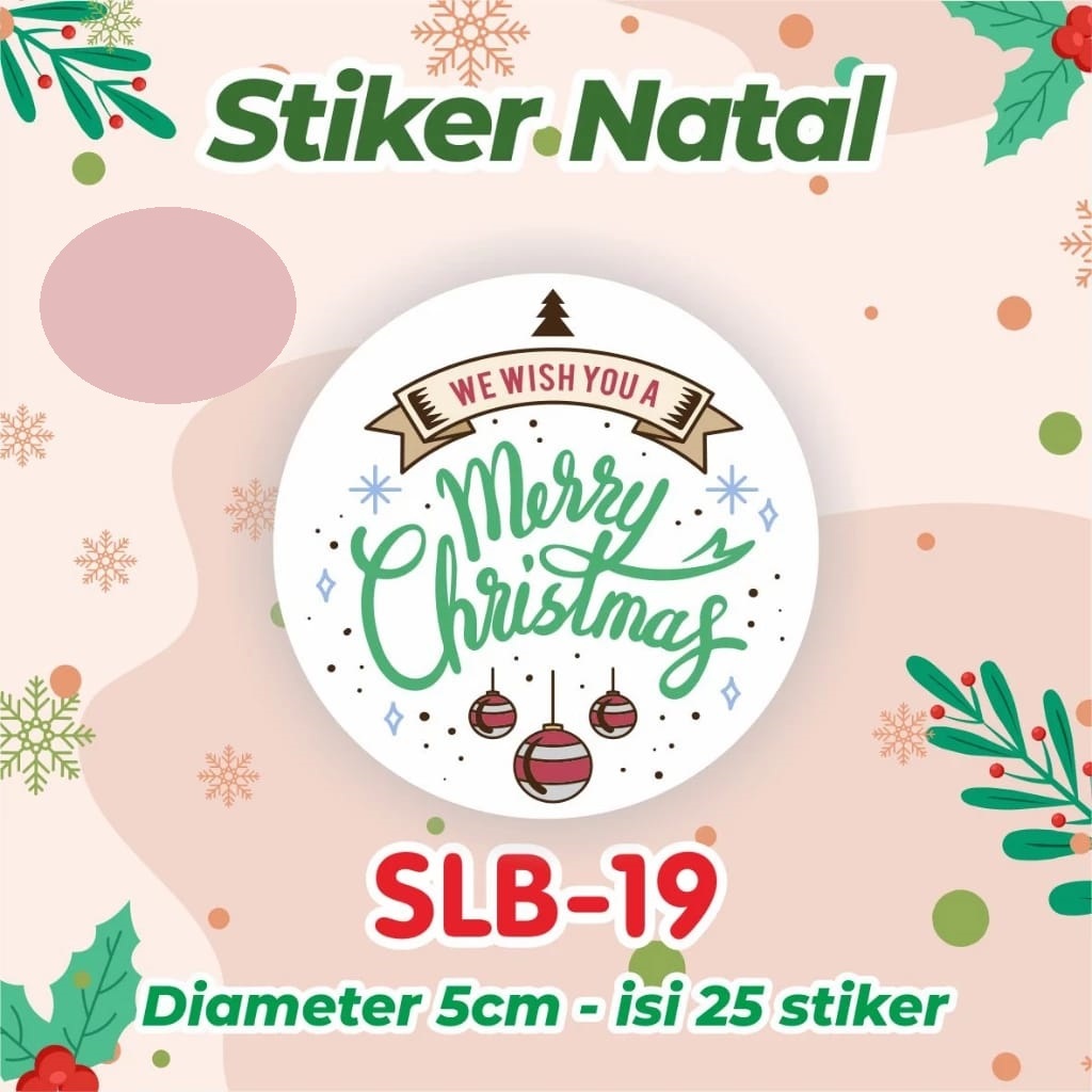 

STIKER NATAL - STICKER CHRISTMAS - STIKER LABEL CHRISTMAS