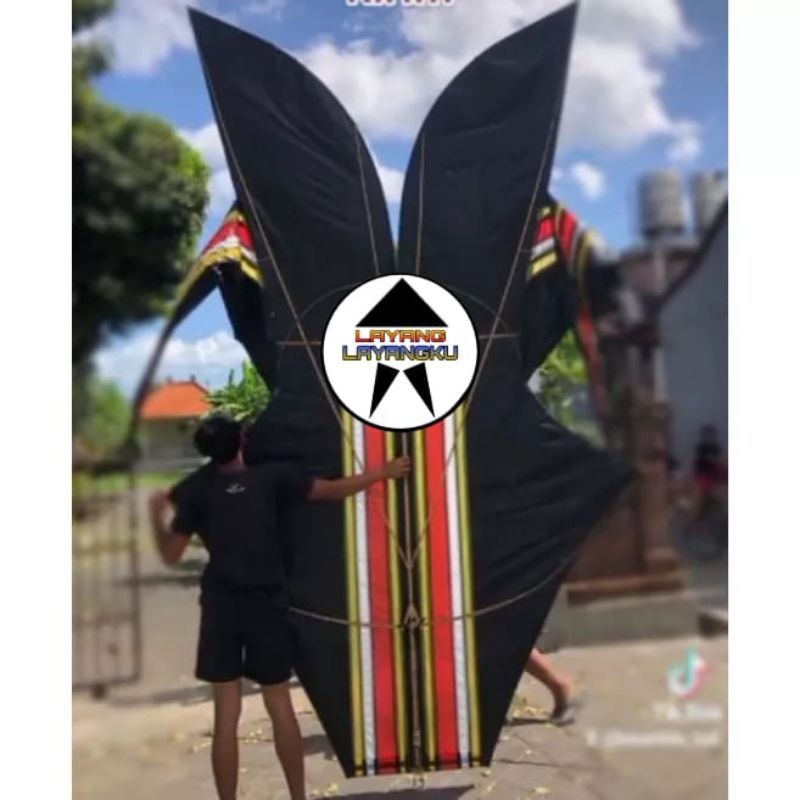 layangan bebean seperti kain  2 meter + guangan
