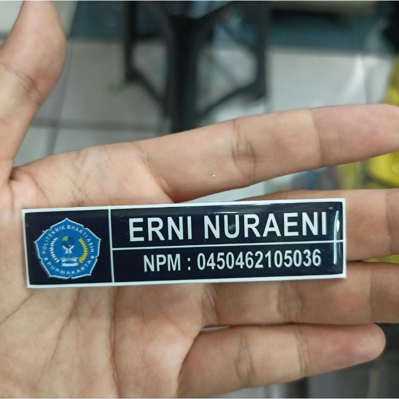

nametag logo / costume nametag / nametag lapis resin / nametag akrilik / nama dada akrilik