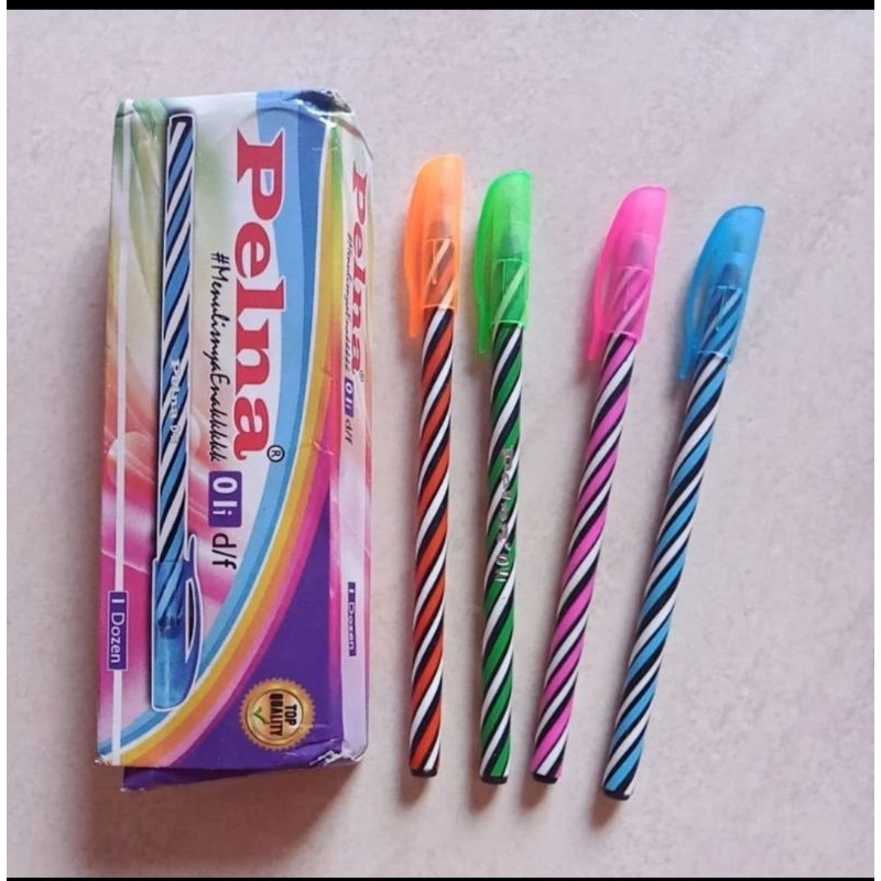 

12 pcs Pulpen Ulir / Pulpen Lilin Pelna Black Ink