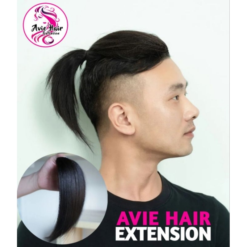 Toupee Hair Wig Pria Pendek Model Mohak