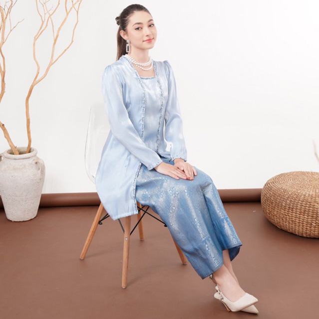Kebaya Kutubaru Modern/Kebaya Wisuda/Kutubaru Shimmer Jumbo/Baju Kondangan Bigsize