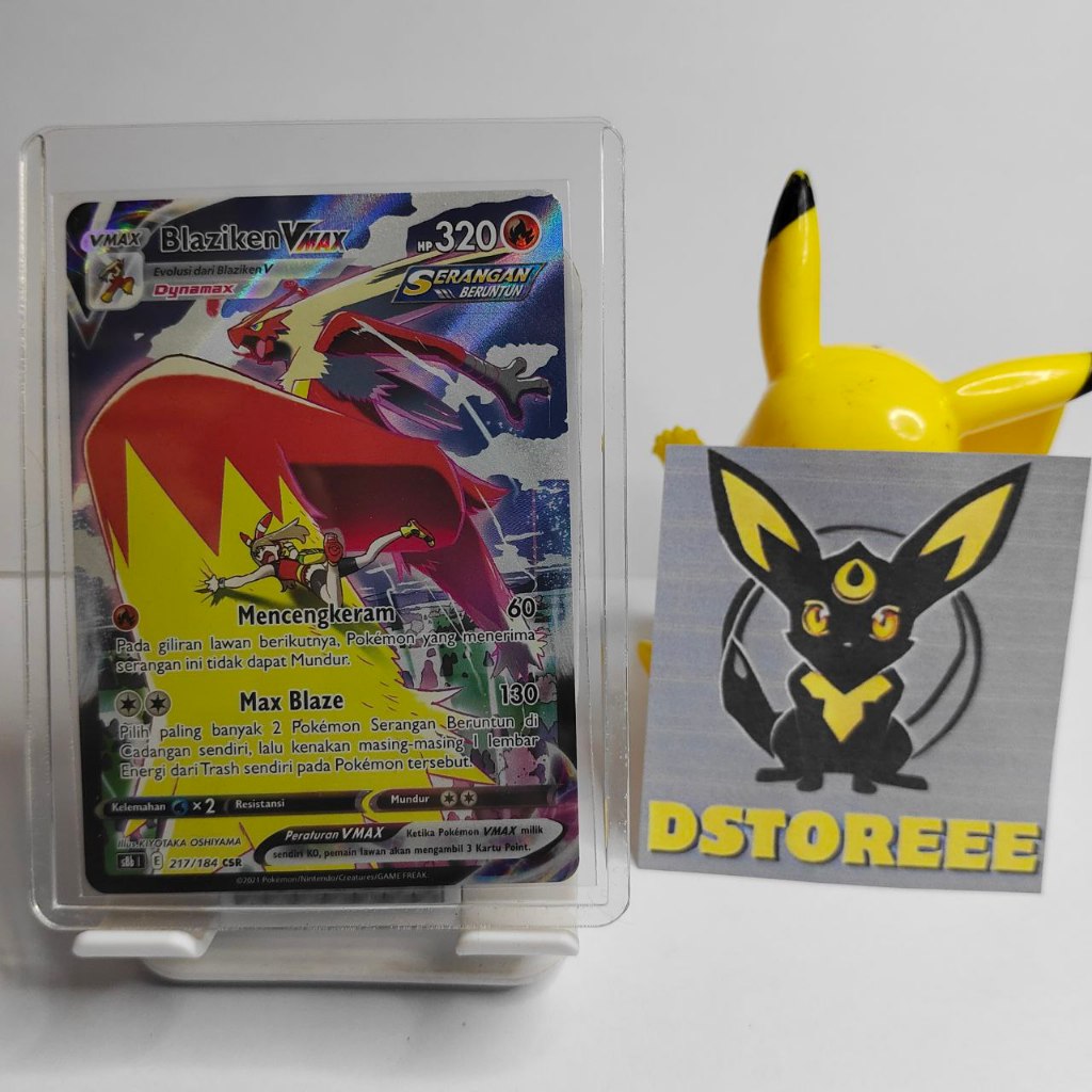 Blaziken Vmax CSR s8b 217/184 Kartu Pokemon Indonesia