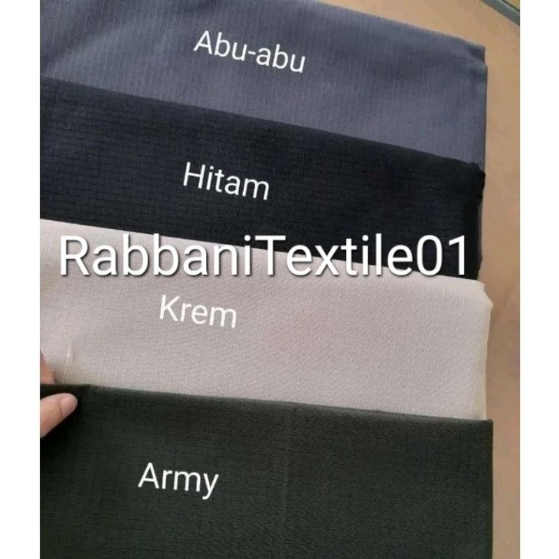 Bahan kain Ripstop TR serat kotak-kotak Catat yg perlu warna kk butuhkan