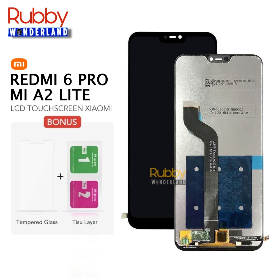 LCD Touchscreen Xiaomi Redmi 6 Pro Mi A2 Lite Original Bergaransi