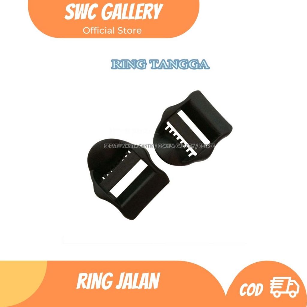 Ring Tangga Ring Jalan Adjuster Tali Tas Ransel 2.5 cm Tas Bagus Kuat