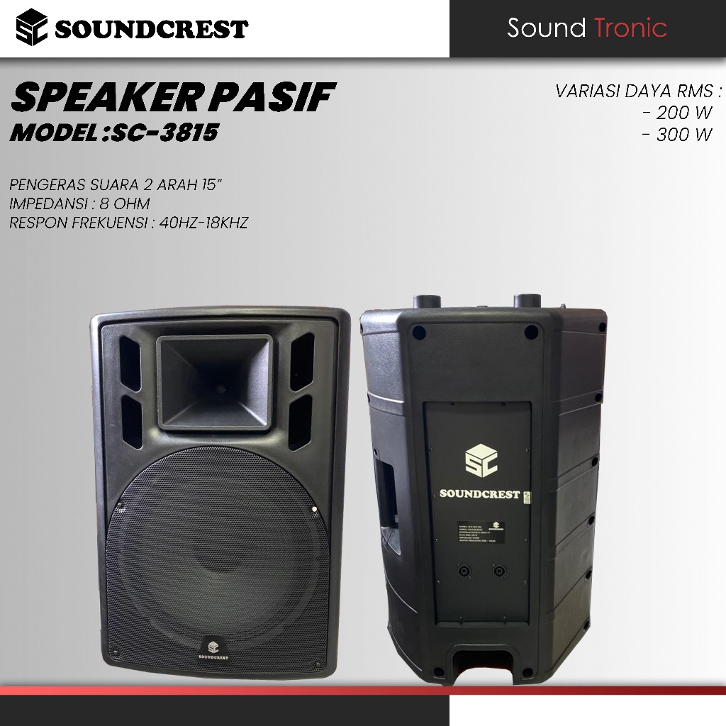 Speaker Pasif 15 inch Soundcrest SC-3815