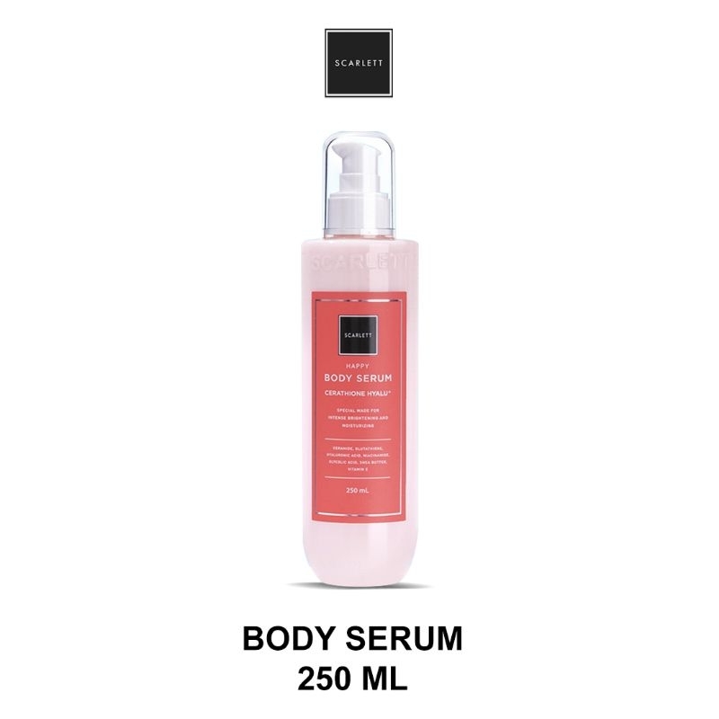 Scarlett Whitening Body Serum Badan Happy - Handbody Scarlett