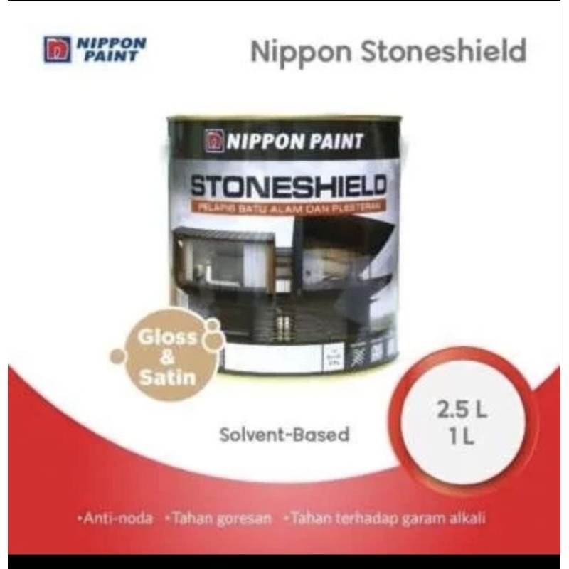 NIPPON STONESHIELD/Cat Batu Alam murah/pernis batu alam